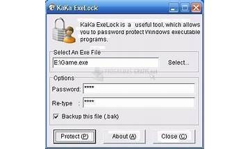 KakaSoft ExeLock for Windows - Download it from Habererciyes for free